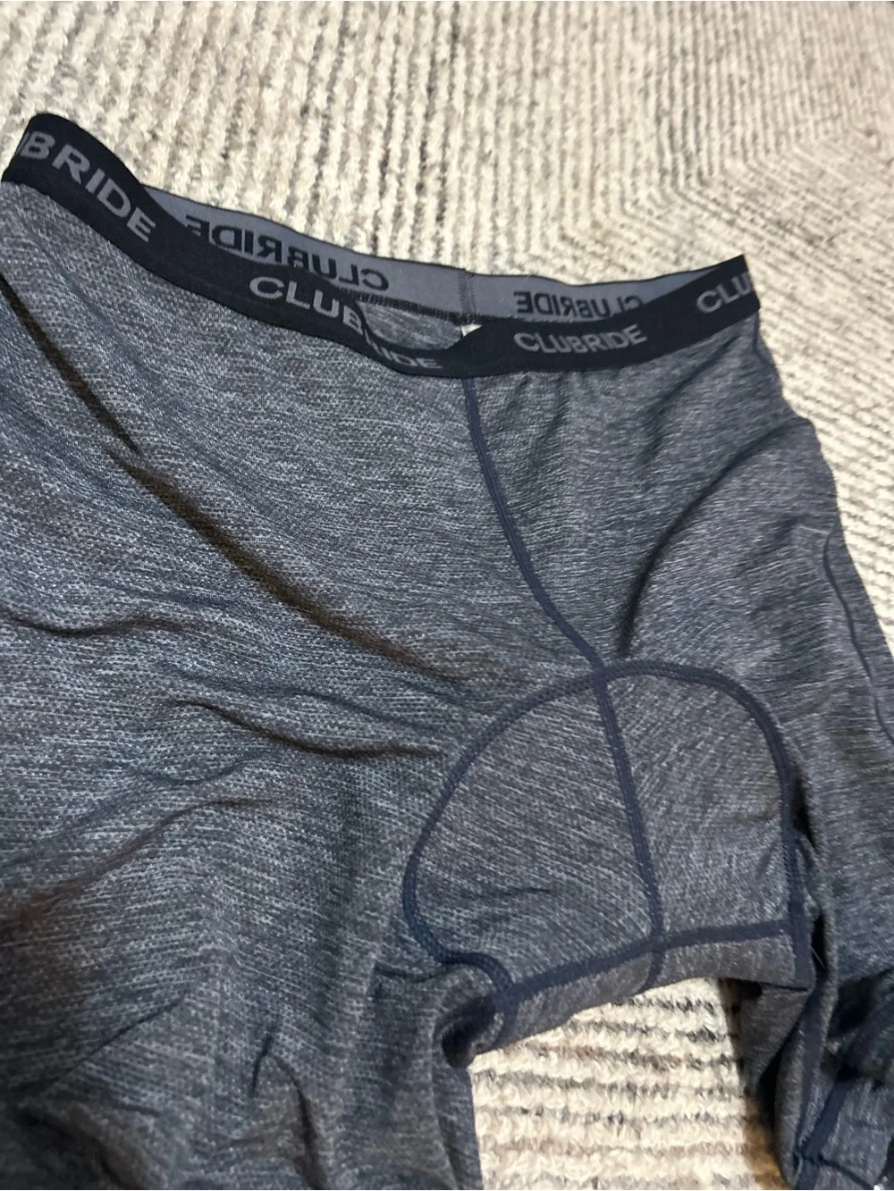 Club Ride Men's Padded Grey Cycling Shorts XL